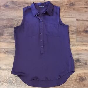 Violet & Claire Purple Sleeveless Blouse